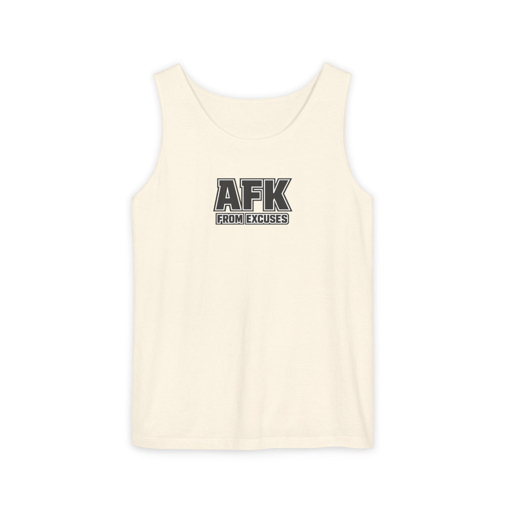 AFK From Excuses Tank Top — Funny Gamer Workout Comfort Colors Tank