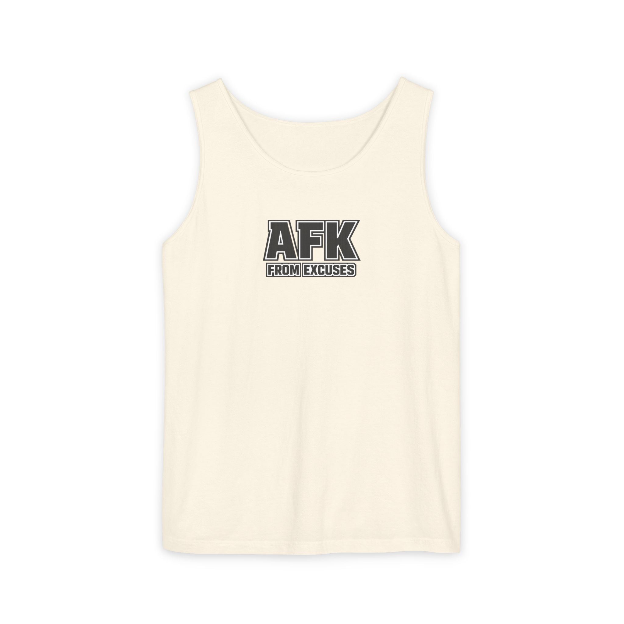 AFK From Excuses Tank Top — Funny Gamer Workout Comfort Colors Tank