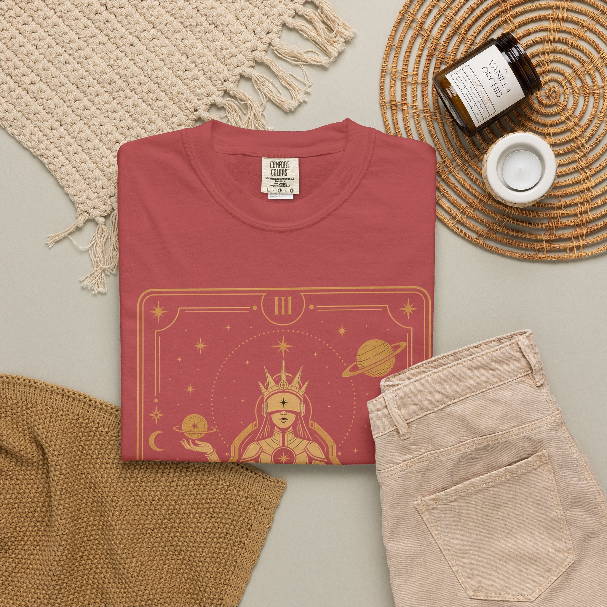 The Empress Tarot T-Shirt — Future Arcana Comfort Colors Graphic Tee