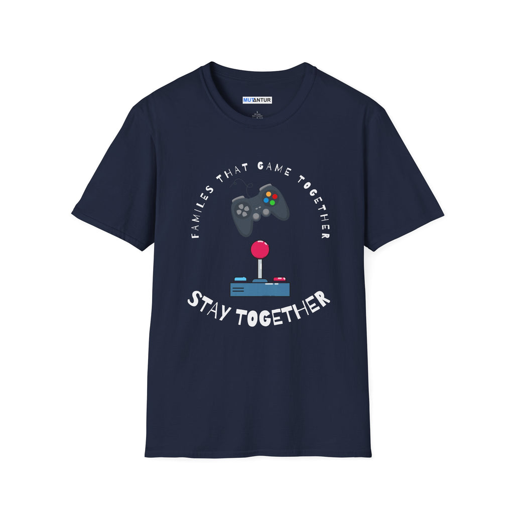 Family That Game Together Stay Together, Gamer Retro Controller Tee - Mutantur Labs LLC