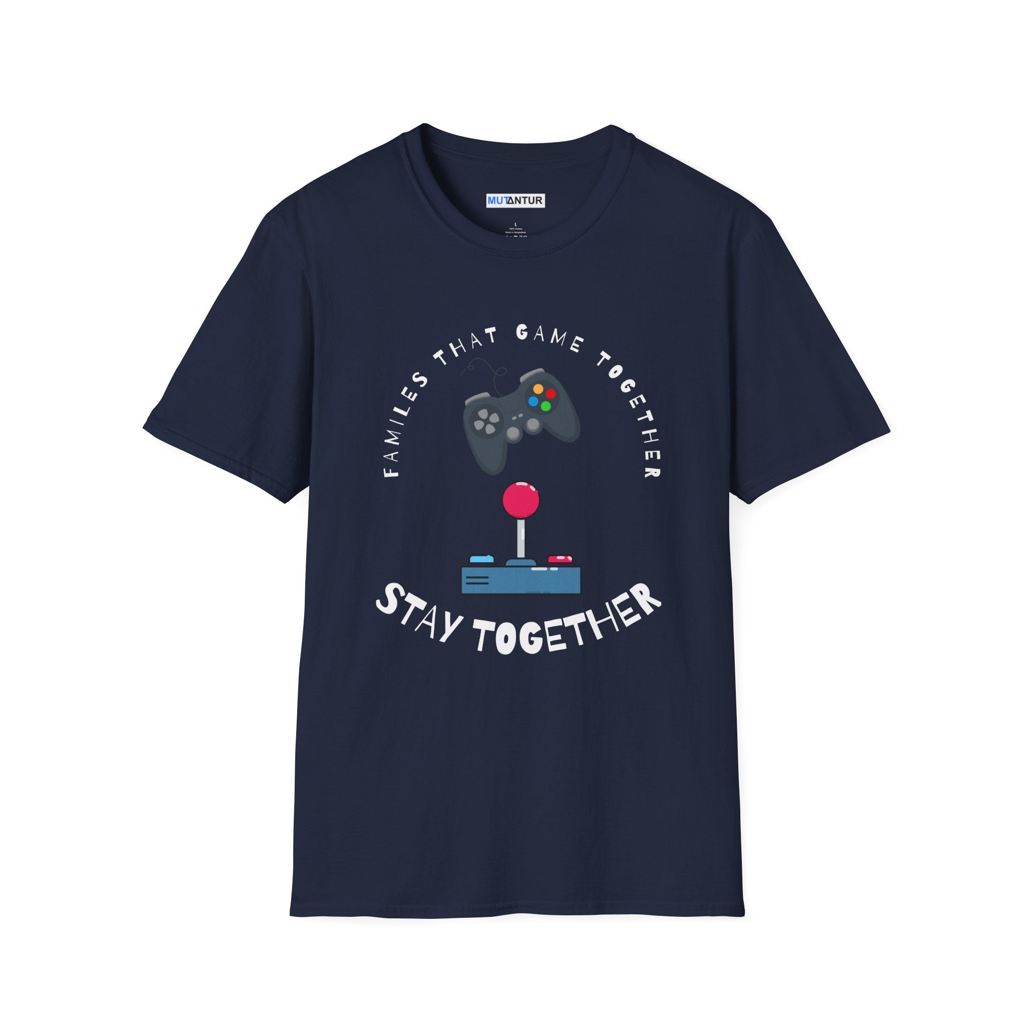Family That Game Together Stay Together, Gamer Retro Controller Tee - Mutantur Labs LLC