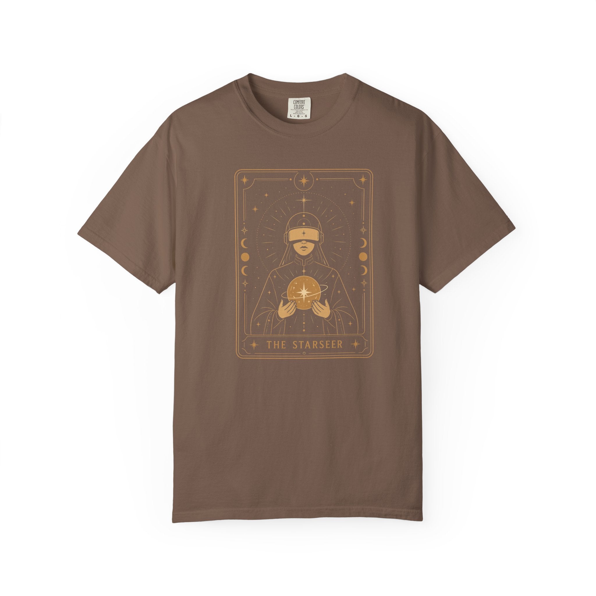 Star Seer Tarot Sci-Fi Graphic Tee – Futuristic T-Shirt Gift for Space Nerds - Mutantur Labs LLC