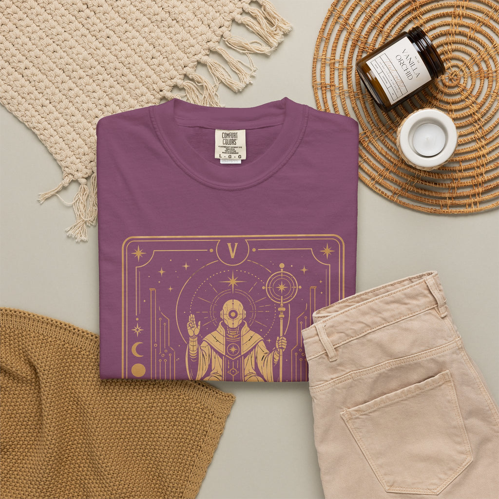 The Hierophant Tarot T-Shirt — Future Arcana Comfort Colors Graphic Tee