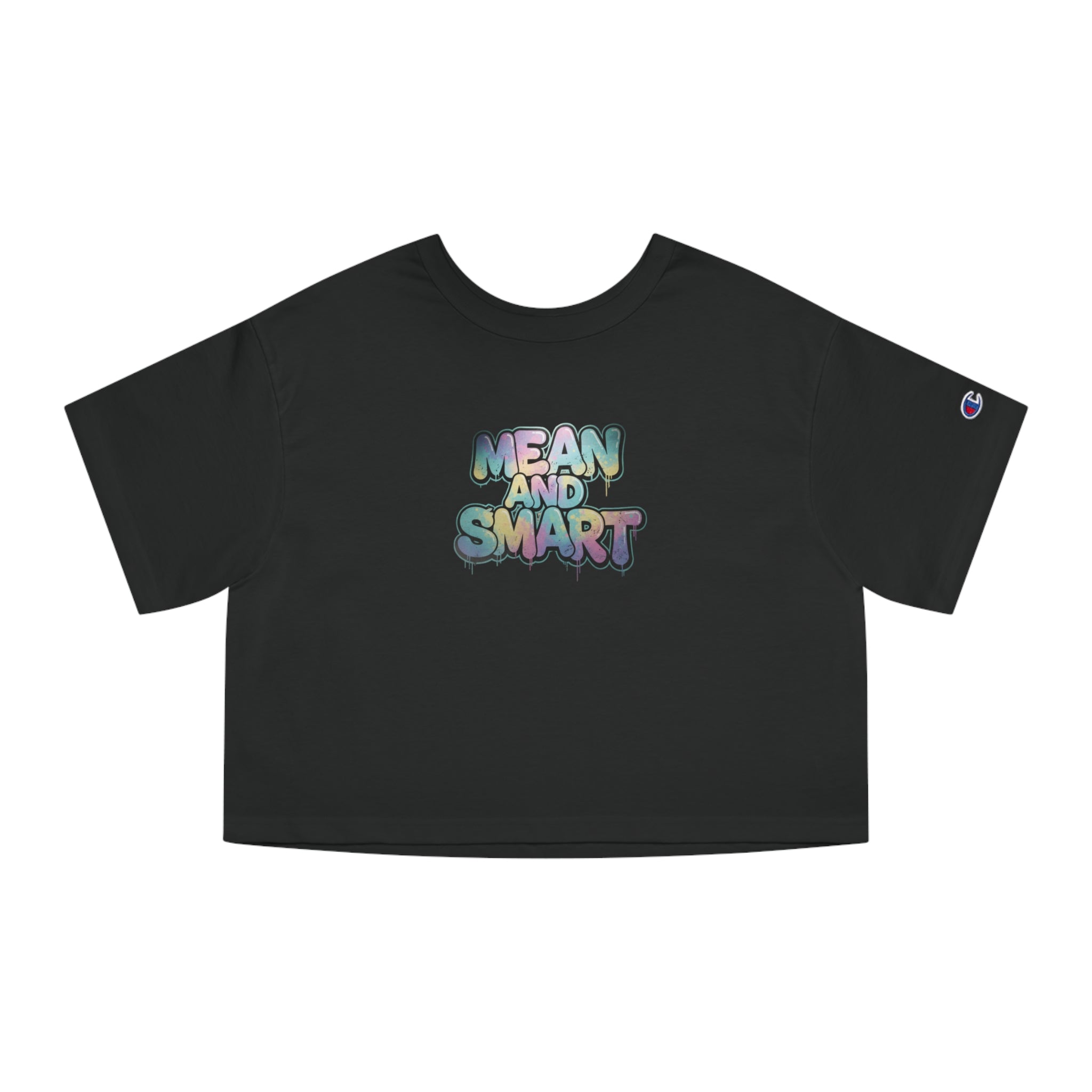 Mean and Smart graphic cropped T-Shirt - Mutantur Labs LLC