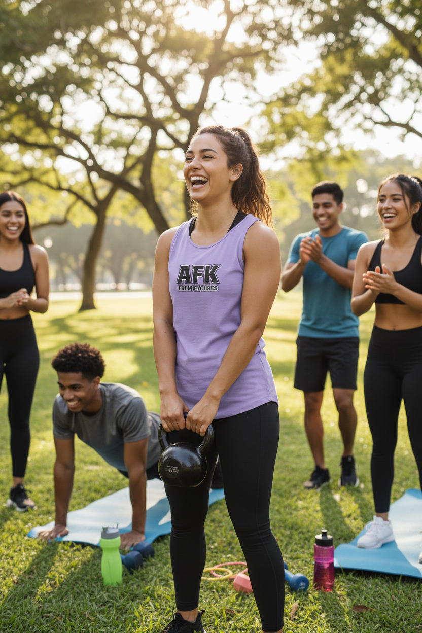 AFK From Excuses Tank Top — Funny Gamer Workout Comfort Colors Tank
