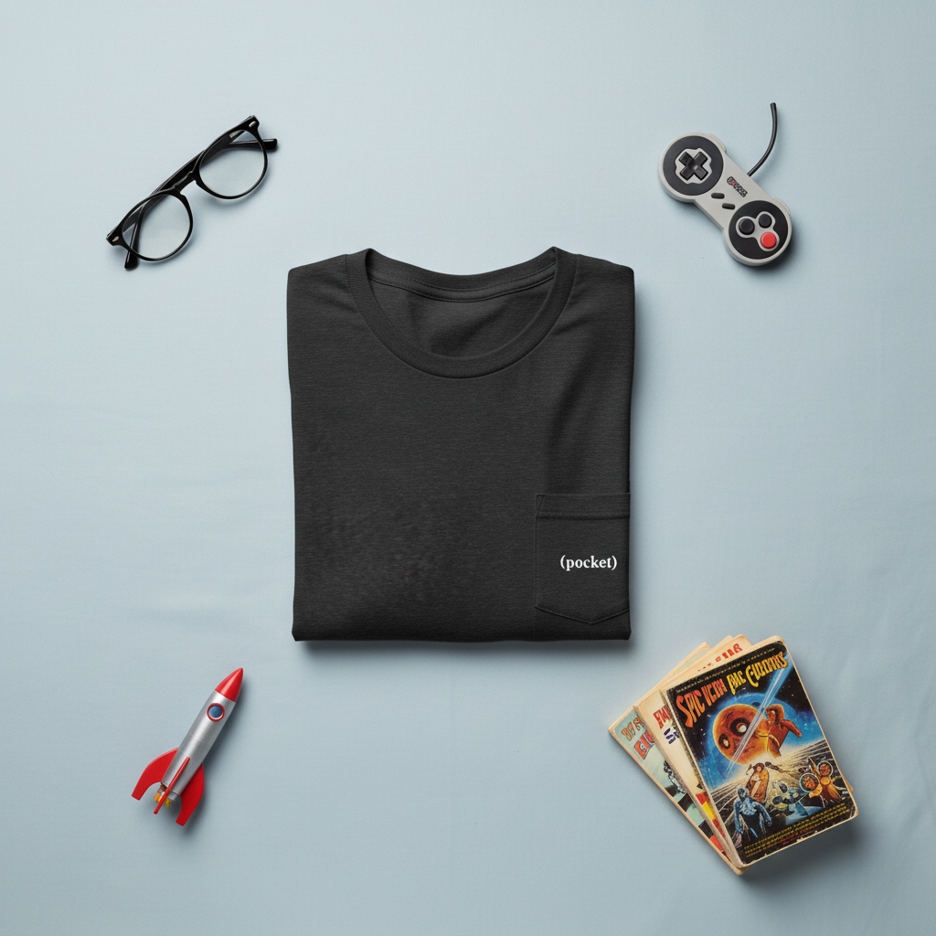 Pocket (pocket) T-Shirt | Minimalist funny Dad Pocket Shirt