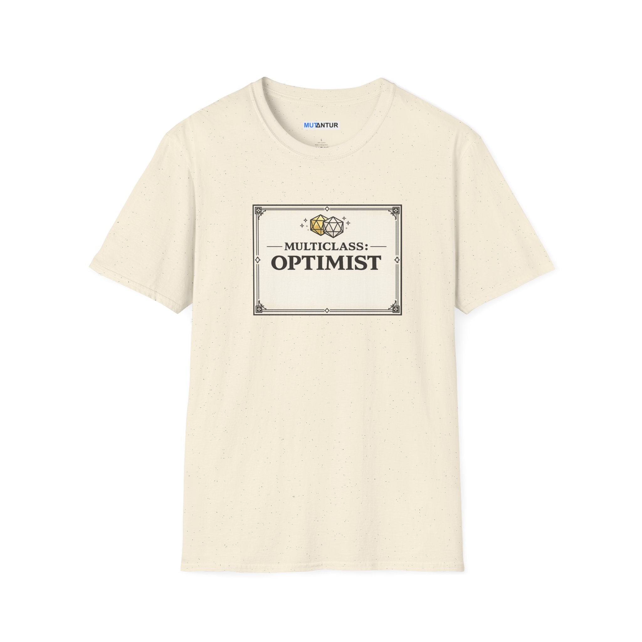Multiclass: Optimist T-Shirt | Fantasy RPG Character Card Graphic Tee