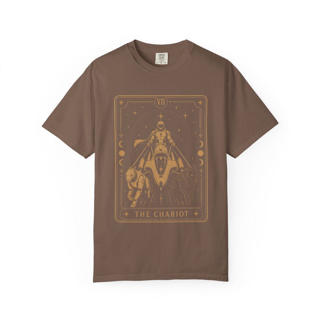 The Chariot Tarot T-Shirt — Future Arcana Mystical Comfort Colors Tee