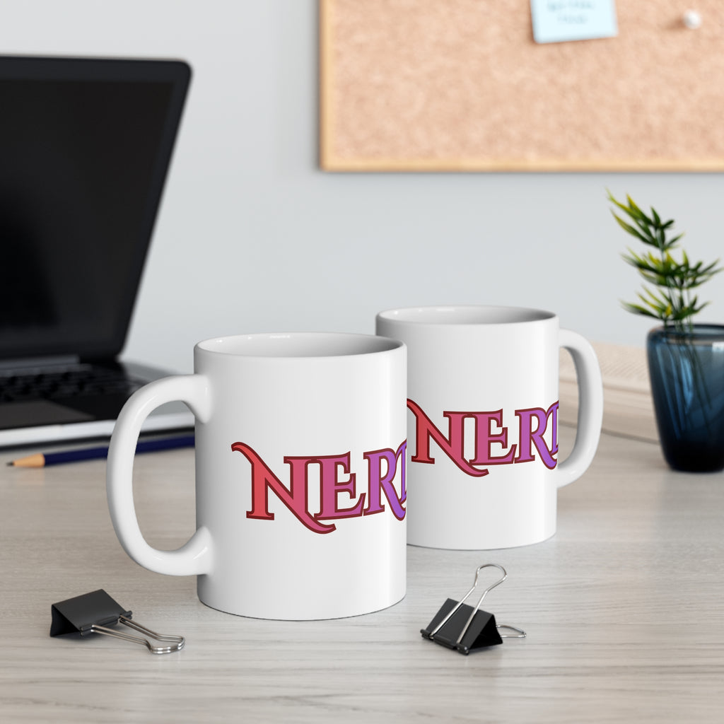 Nerd Script Mug — Funny Minimalist Science Nerd 11oz Ceramic Coffee Mug - Mutantur Labs LLC