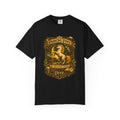 Prancing Pony Fantasy T-Shirt | Vintage Inn Heraldry Graphic Tee - Mutantur Labs LLC