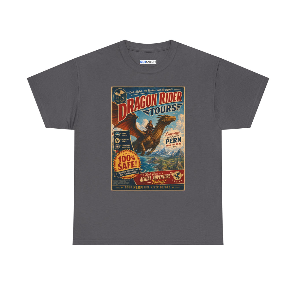 Dragon Rider Tours Vintage Poster T‑Shirt - Mutantur Labs LLC