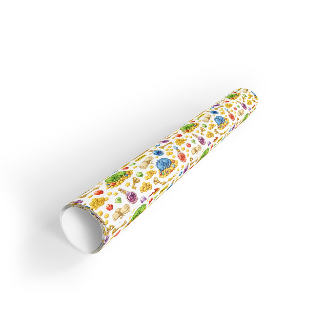 Colorful Cute Sleeping Dragons Gift Wrap Roll – Kids Birthday and Baby Shower Wrapping Paper