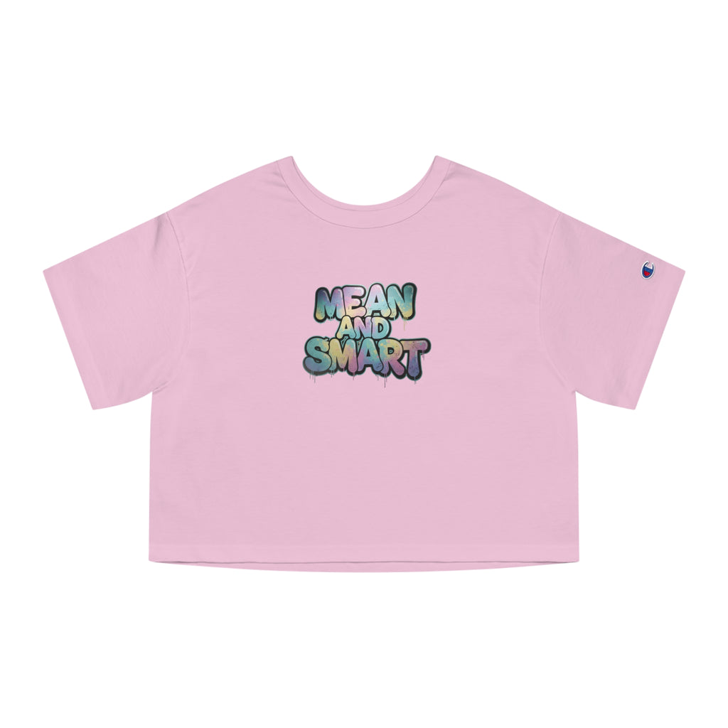 Mean and Smart graphic cropped T-Shirt - Mutantur Labs LLC