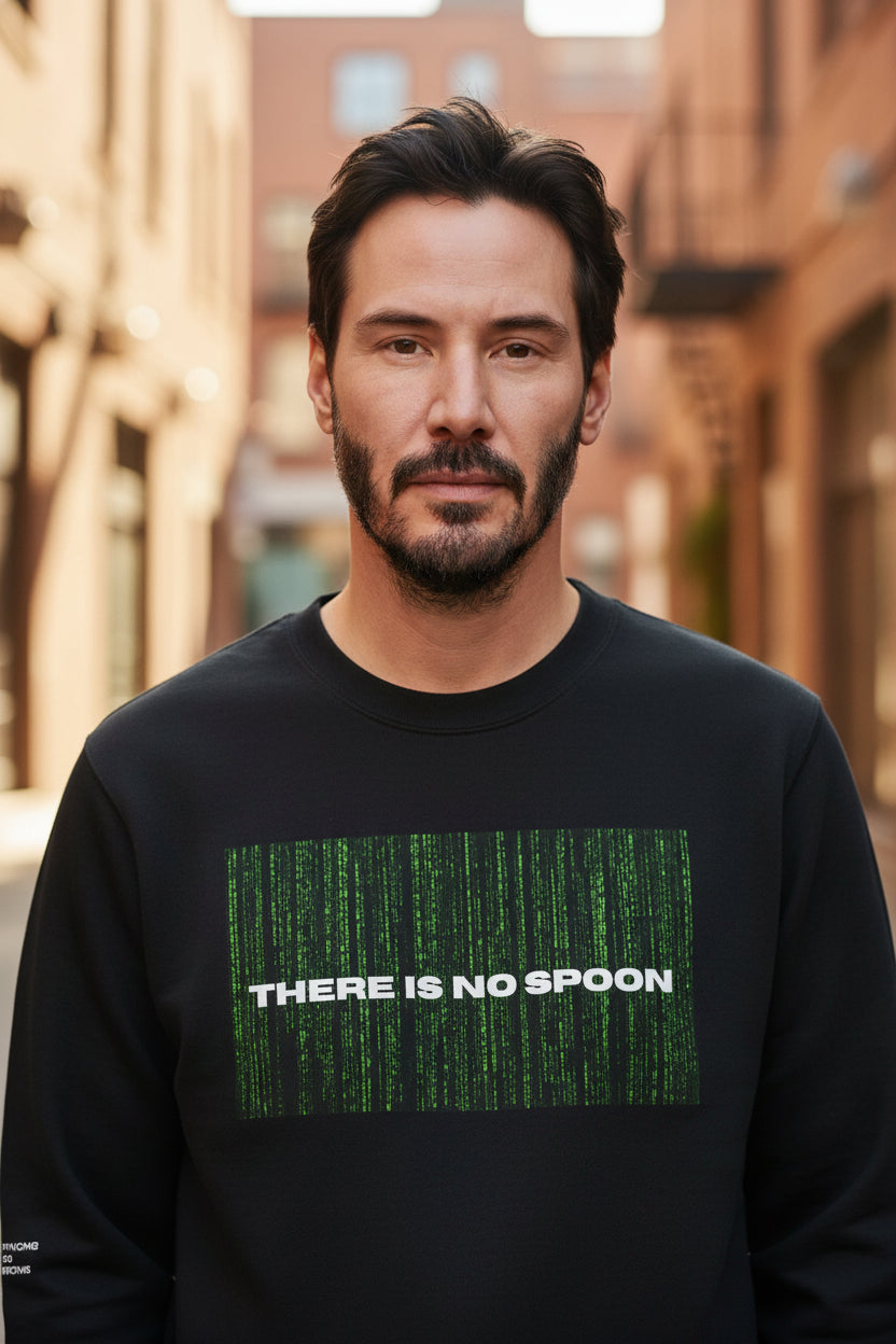 There is no spoon , The Matrix was a documentary, Unisex Crewneck Sweatshirt - Mutantur Labs LLC