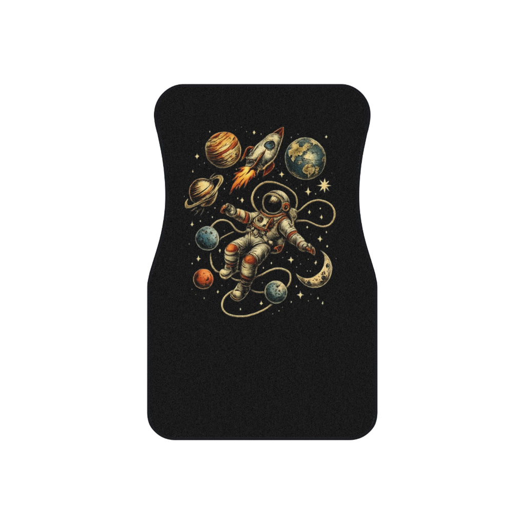 Car Mats Astronaut and Planets | Space Rocket Floor Mats Set of 4 - Mutantur Labs LLC