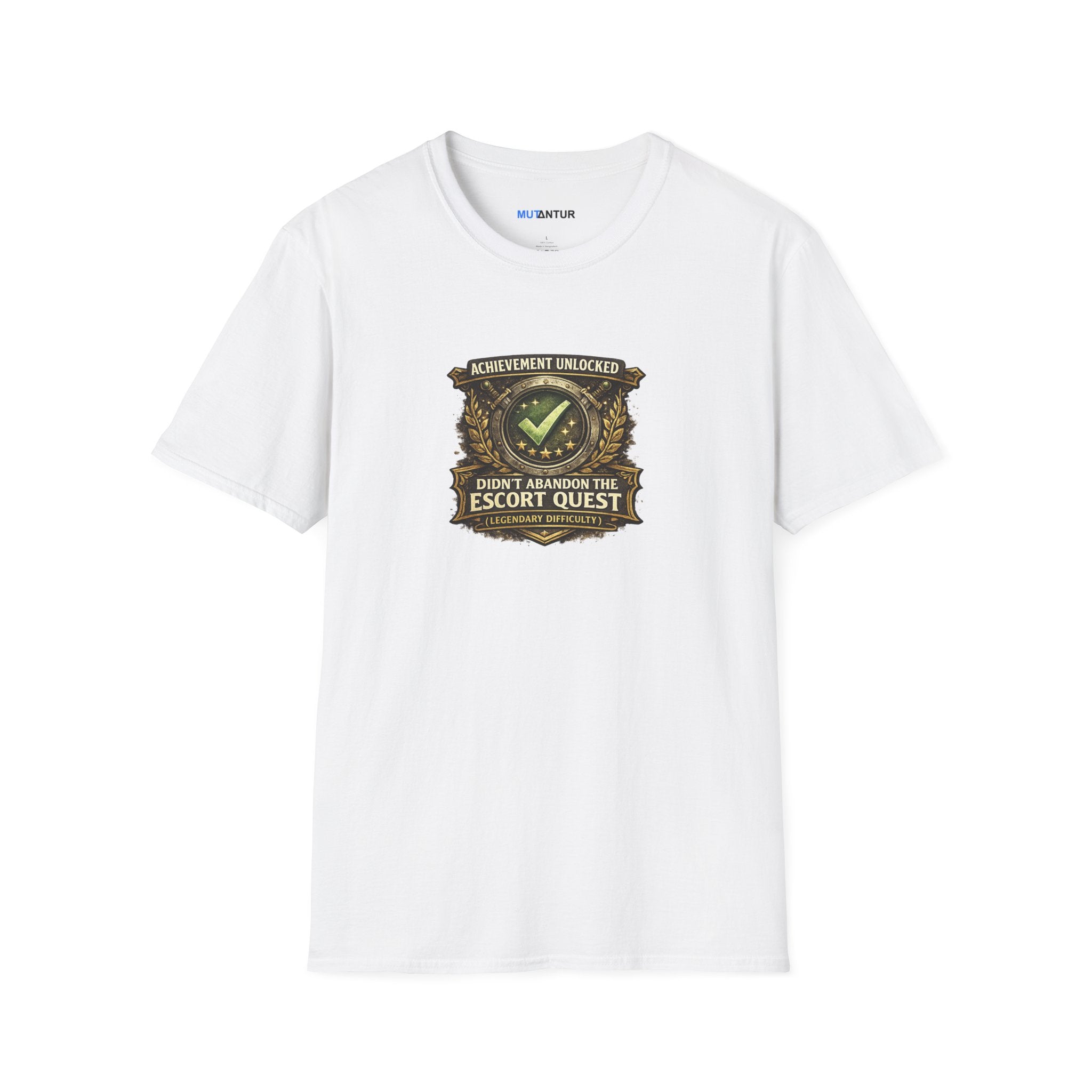 "Achievement Unlocked: Didn't Abandon the Escort Quest" Gamer Tee