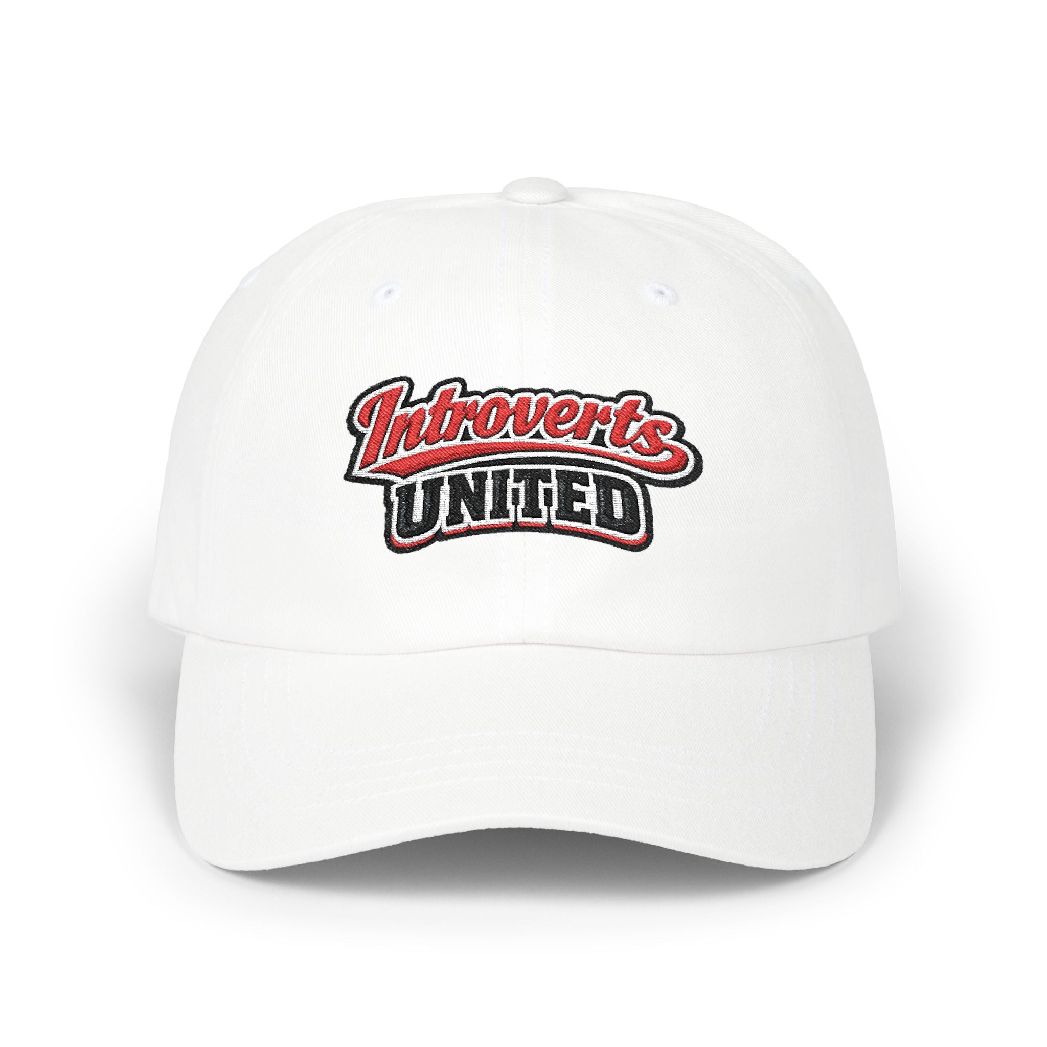 Introverts United Dad Cap | Embroidered Baseball Hat - Mutantur Labs LLC