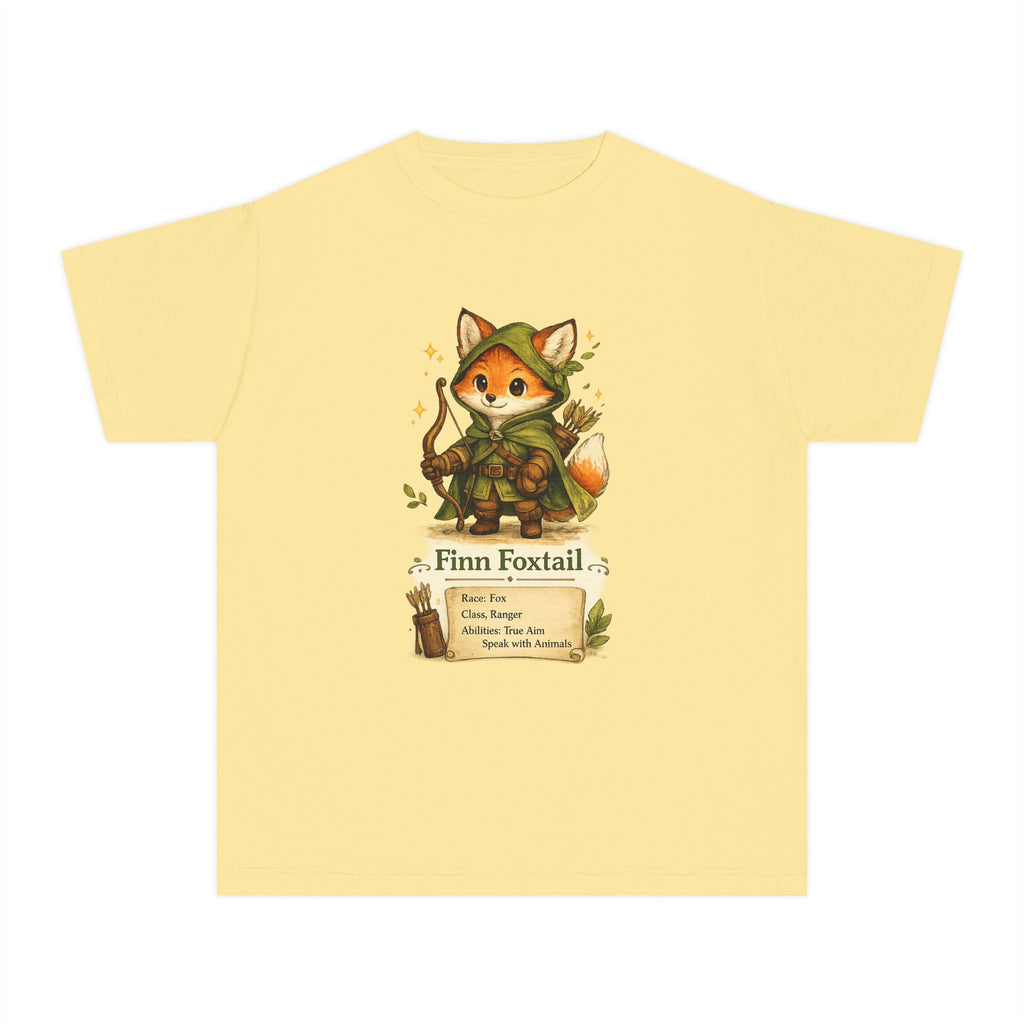 Finn Foxtail Kids Fox Ranger T-Shirt — Cute Fantasy Character Tee