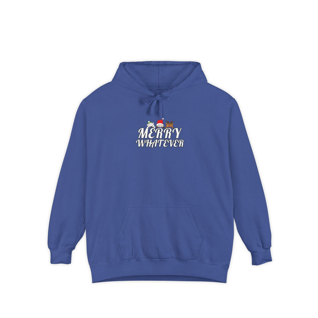 Merry Whatever Cute Animal Sarcastic Comfort Colors Hoodie