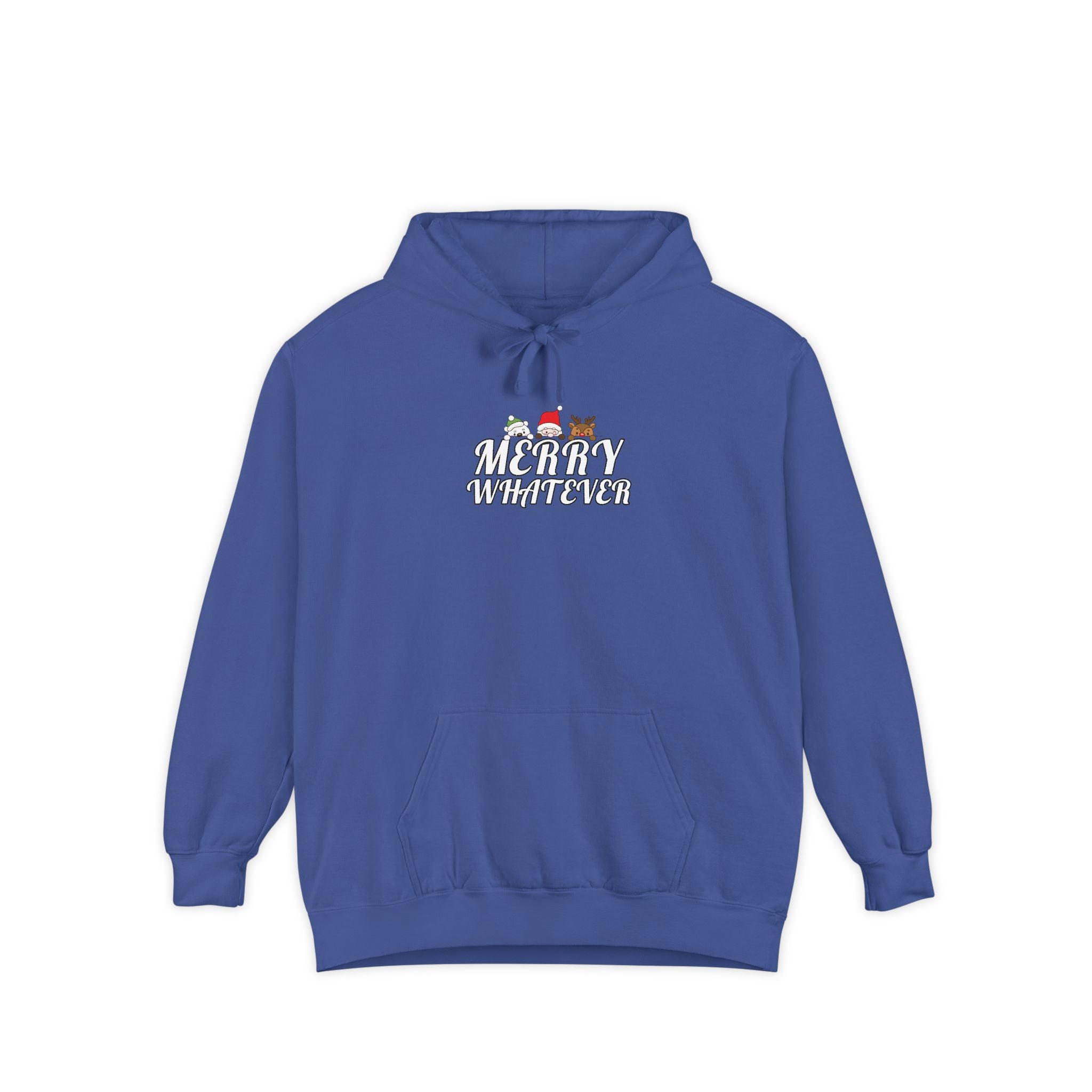 Merry Whatever Cute Animal Sarcastic Comfort Colors Hoodie