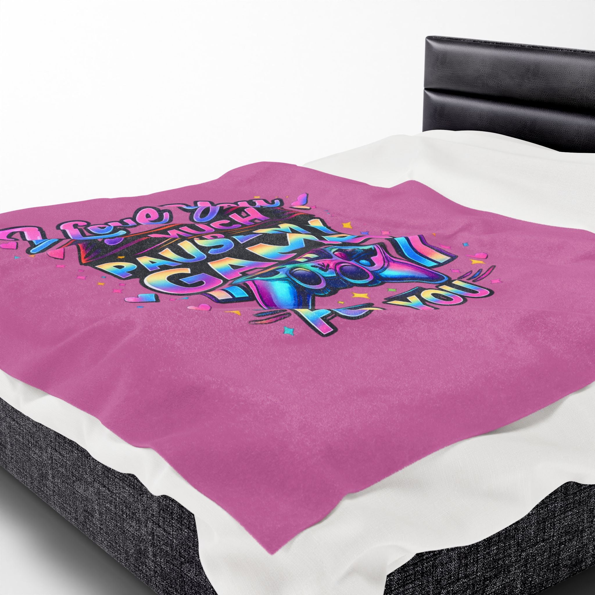 I Love You So Much I'd Pause My Game Blanket | Funny Gamer Gift Throw
