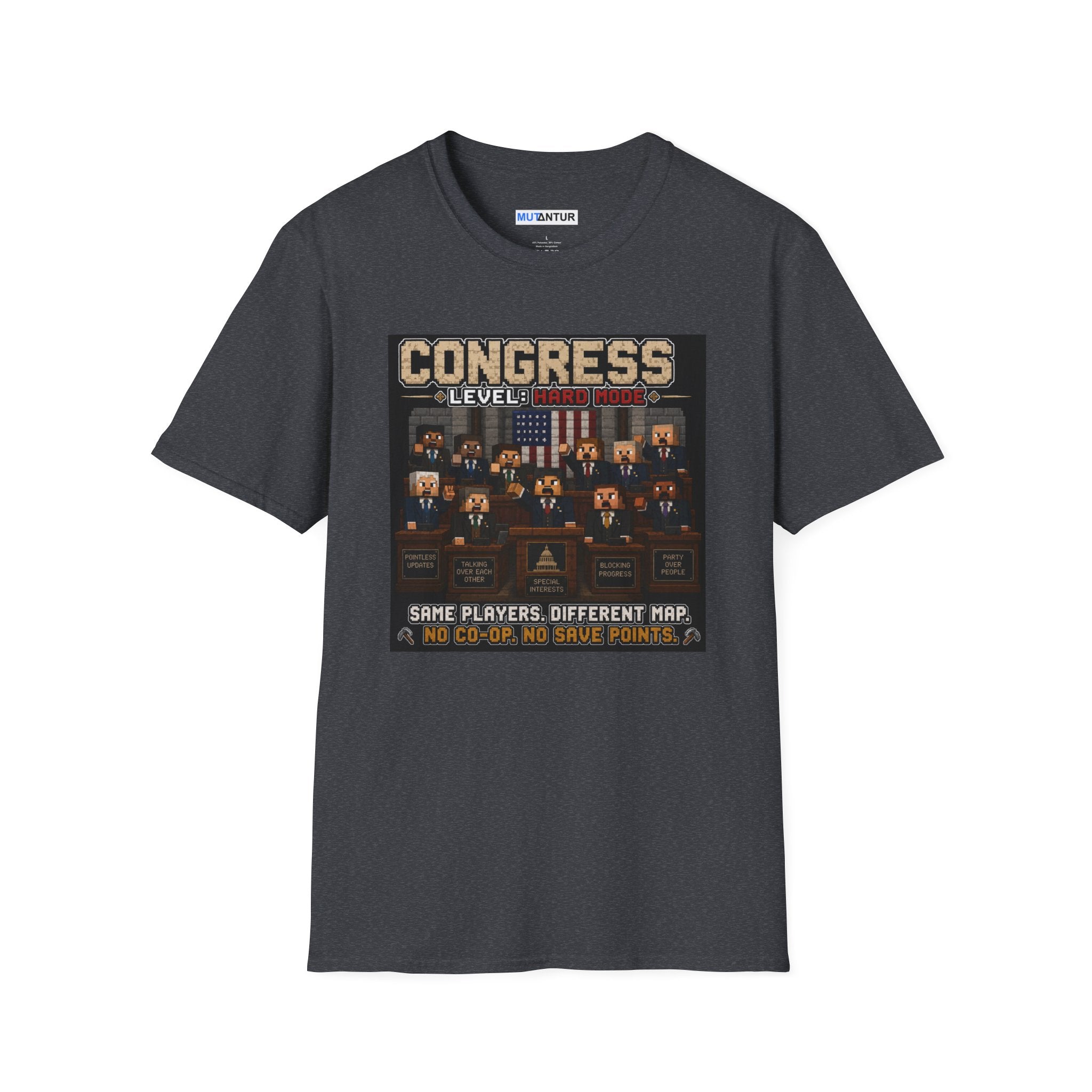 Gre T shirt with Retro-inspired "All Systems Nominal" graphic Congress : Level Hard Same Players Different Msp No Co Op No Save points