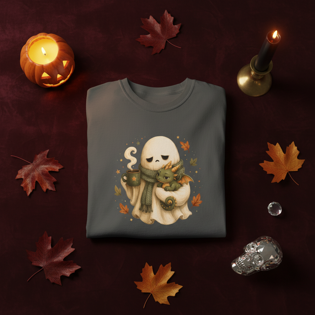Ghost & Dragon Autumn T-Shirt Comfort Colors Tee