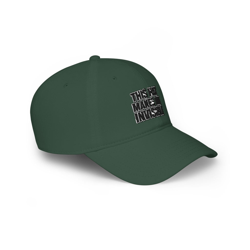 "This Hat Makes Me Invisible" Embroidered Dad Hat