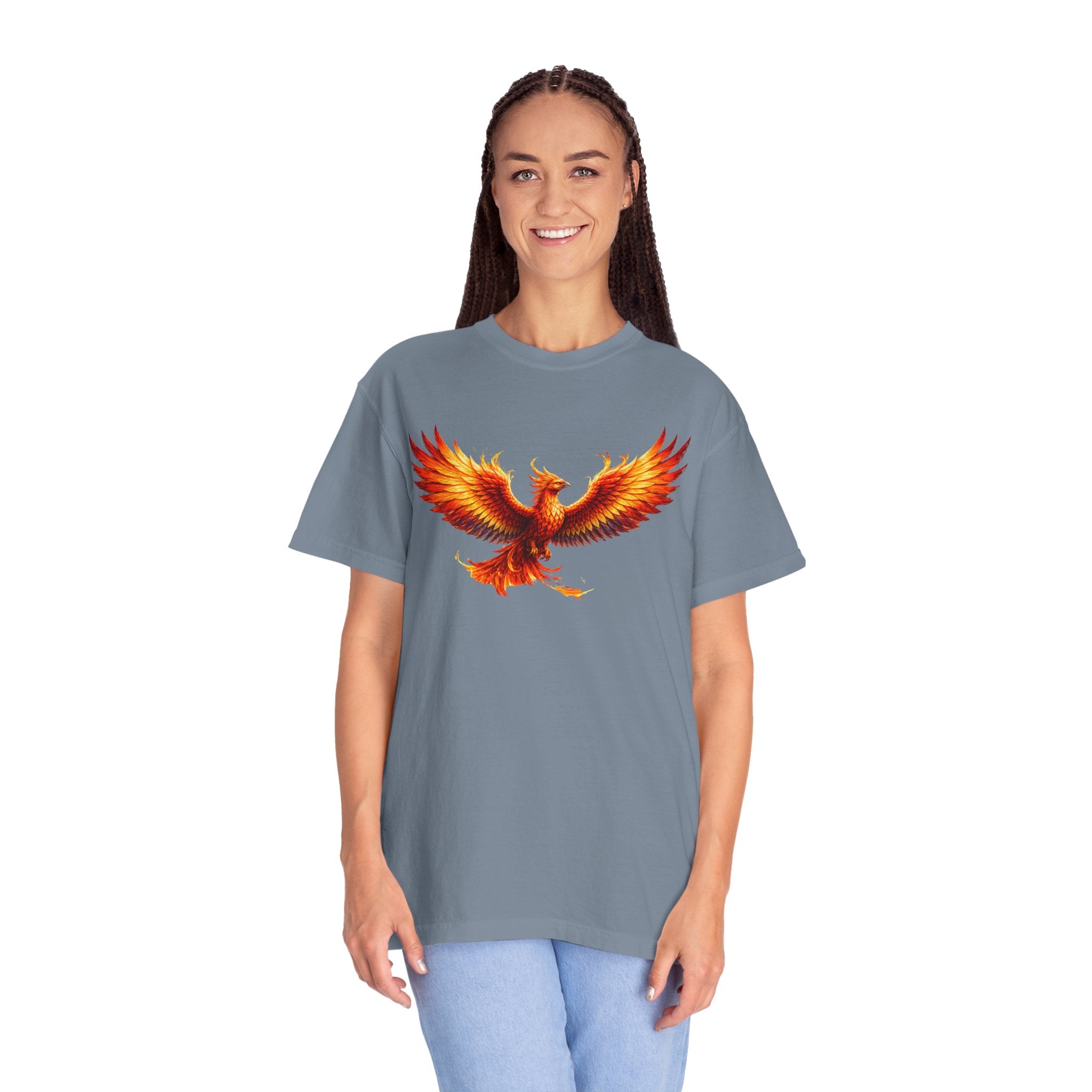 Phoenix Rising T-Shirt — Fiery Mythical Bird Graphic Tee - Mutantur Labs LLC