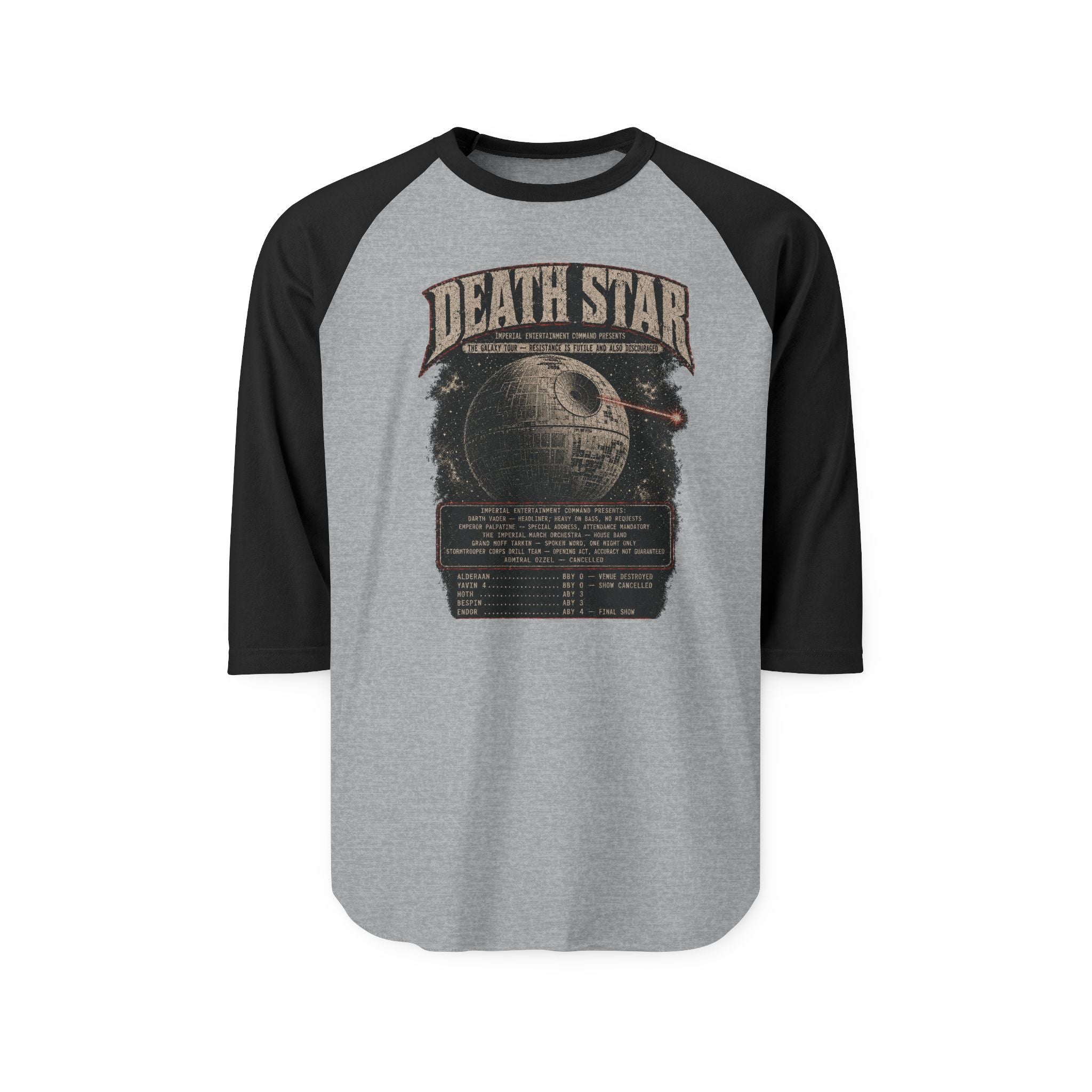 Death Star Galaxy Tour T-Shirt — Vintage Imperial Concert Graphic Tee