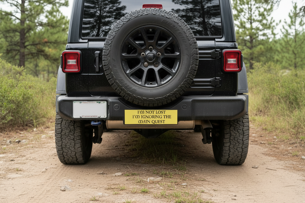 Bumper Sticker — “I’m Not Lost, I’m Ignoring the Main Quest” Funny RPG Gamer Decal