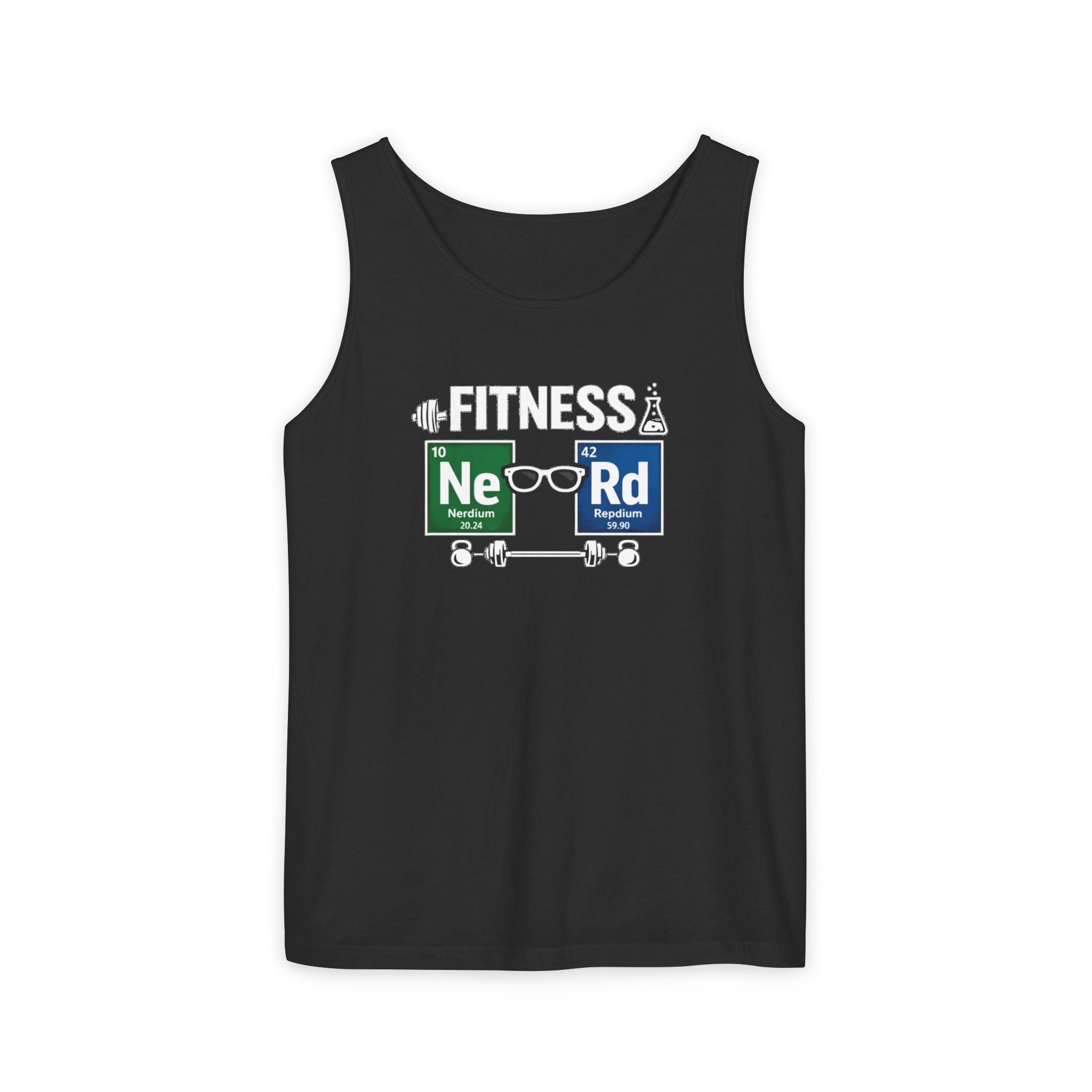 Geeky 'NeRd' Periodic Table Tank Top — Science & Fitness Nerd Graphic Tank - Mutantur Labs LLC
