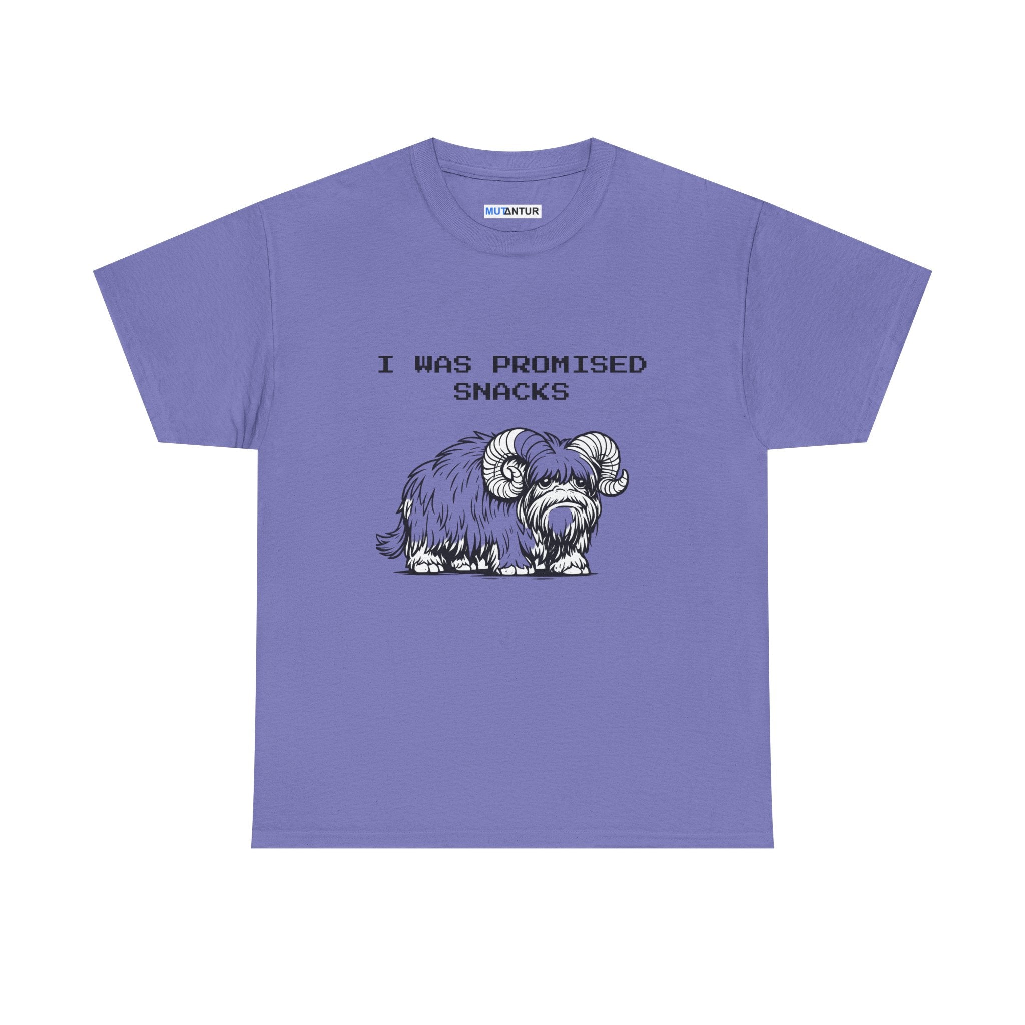 I Was Promised Snacks Tee — Cute Yak Graphic T-Shirt - Mutantur Labs LLC