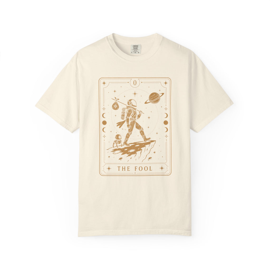 The Fool Tarot T-Shirt — Celestial Astronaut Comfort Colors Tee