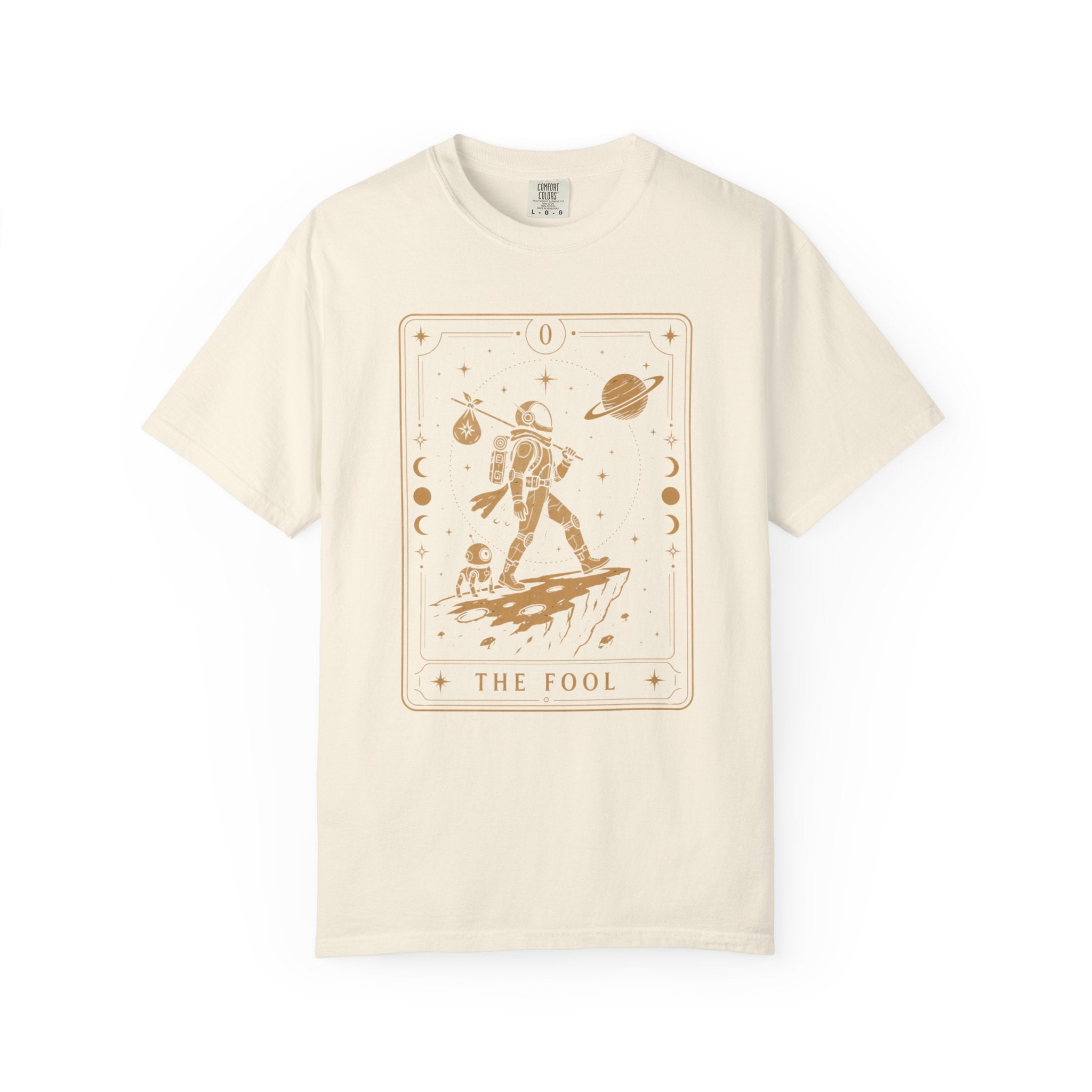 The Fool Tarot T-Shirt — Celestial Astronaut Comfort Colors Tee