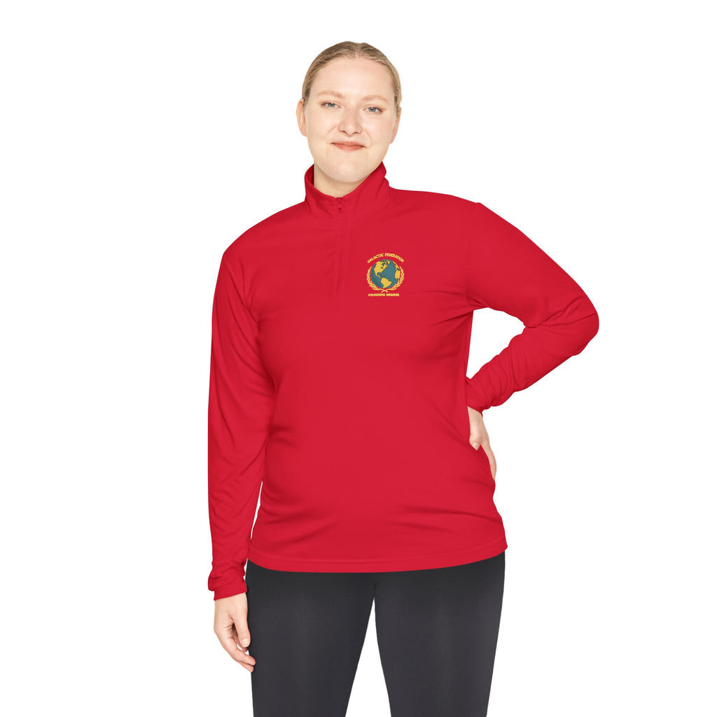 Galactic Federation Unisex Quarter-Zip Pullover - Comfortable, Stylish Outerwear for Outdoor Adventures - Mutantur Labs LLC