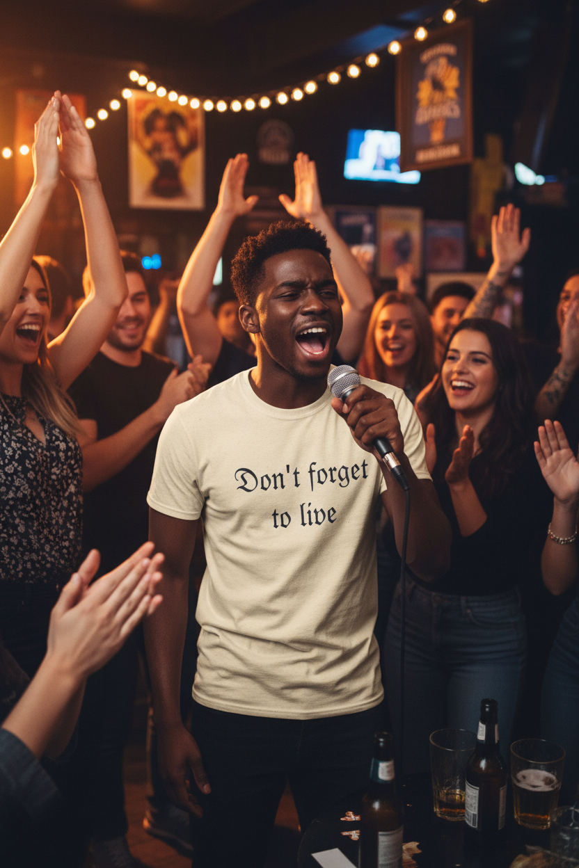Don't Forget To Live T-Shirt — Inspirational Casual Graphic Tee
