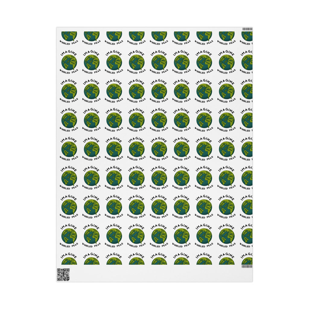 Imagine Whirled Peas Wrapping Paper | Earth Illustration - Mutantur Labs LLC