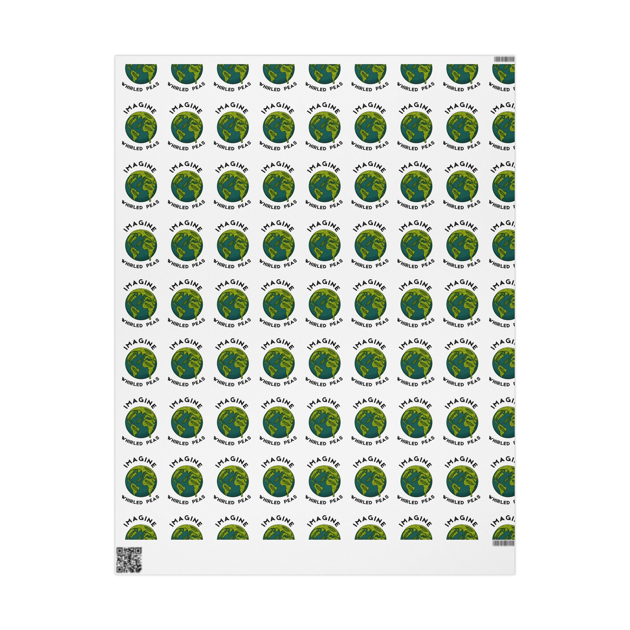Imagine Whirled Peas Wrapping Paper | Earth Illustration - Mutantur Labs LLC