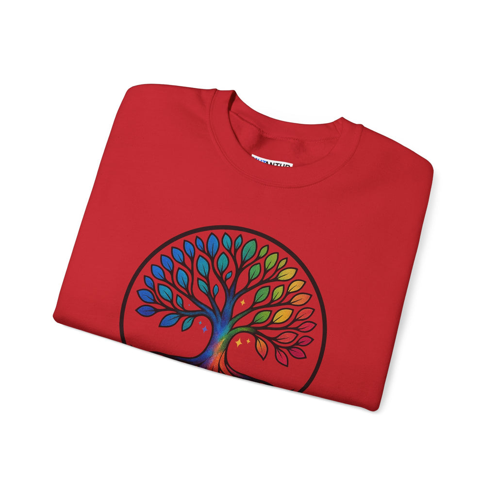 Rainbow Tree of Life Graphic Crewneck sweatshirt - Mutantur Labs LLC