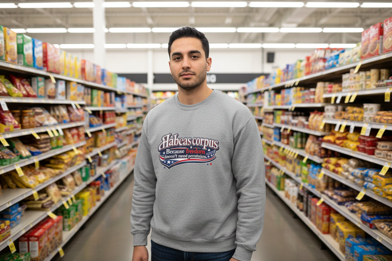 Habeas Corpus Sweatshirt – Because Freedom Doesn’t Need Permission Crewneck - Mutantur Labs LLC