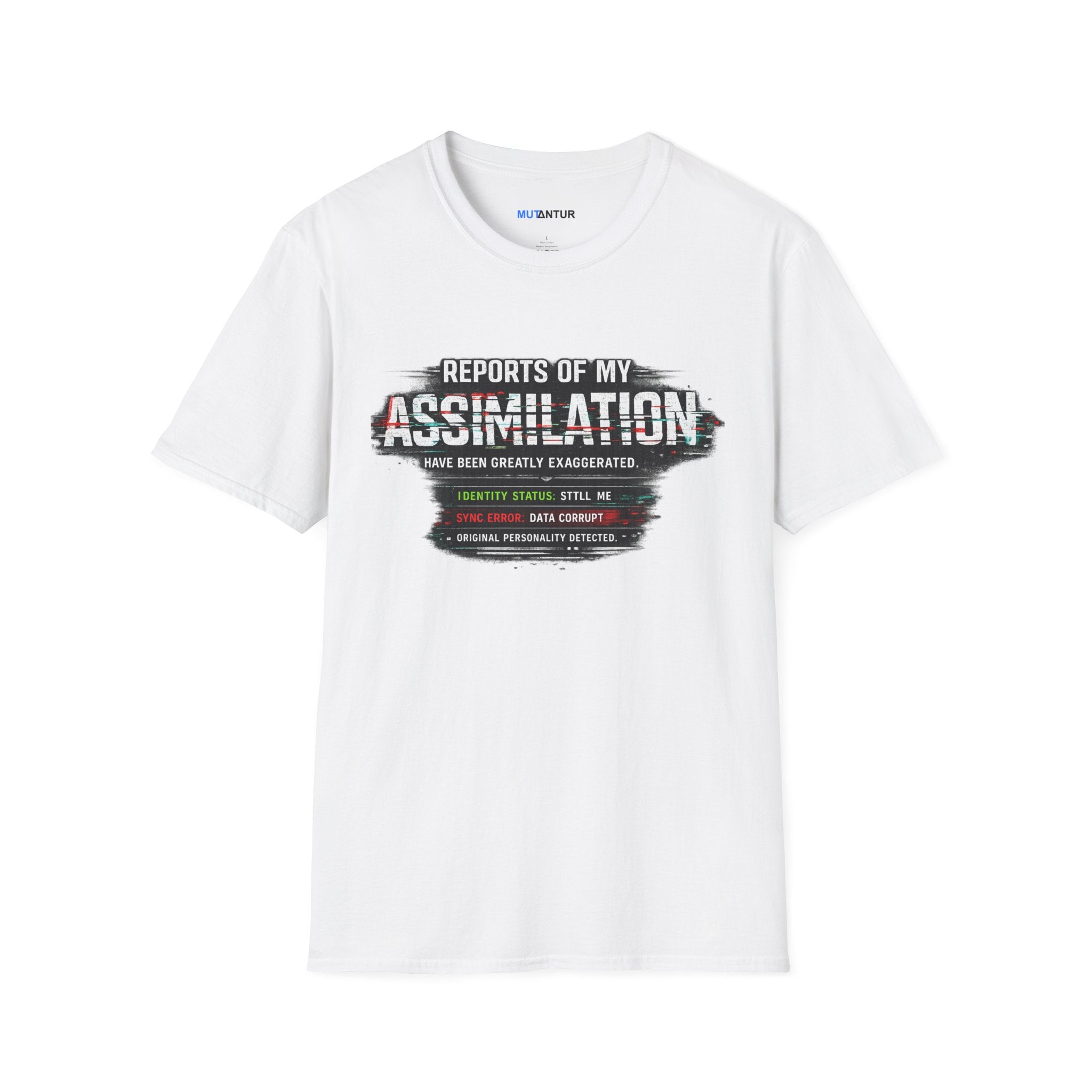 Reports of My Assimilation T-Shirt — Funny Sci-Fi Glitch Graphic Tee