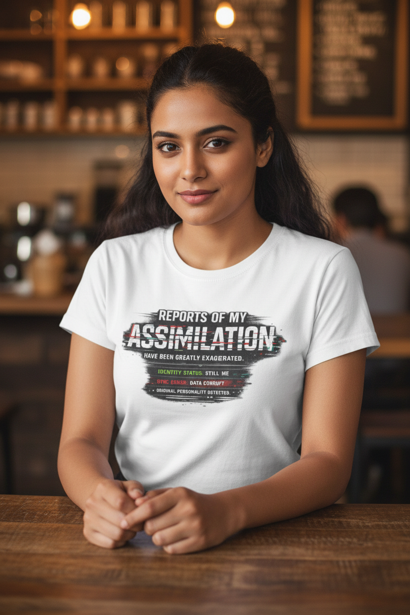 Reports of My Assimilation T-Shirt — Funny Sci-Fi Glitch Graphic Tee