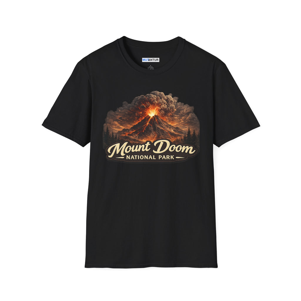 Mount Doom National Park T-Shirt — Volcanic Eruption Graphic Tee
