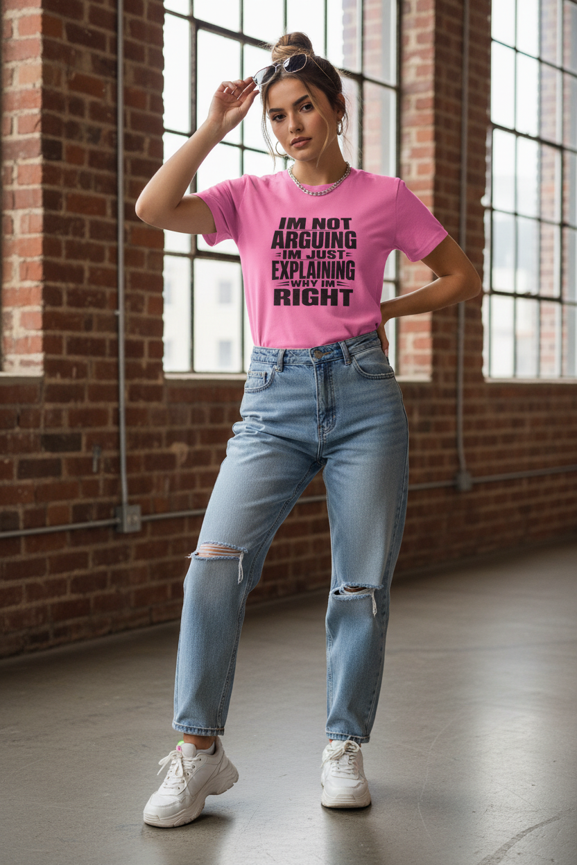 "I'm Not Arguing I'm Just Explaining Why I'm Right" Women's Tee - Funny Graphic Tee