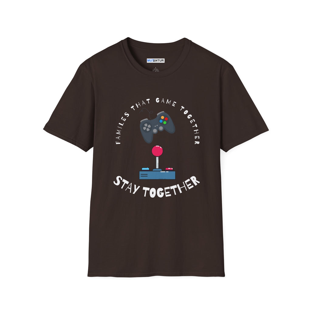 Family That Game Together Stay Together, Gamer Retro Controller Tee - Mutantur Labs LLC