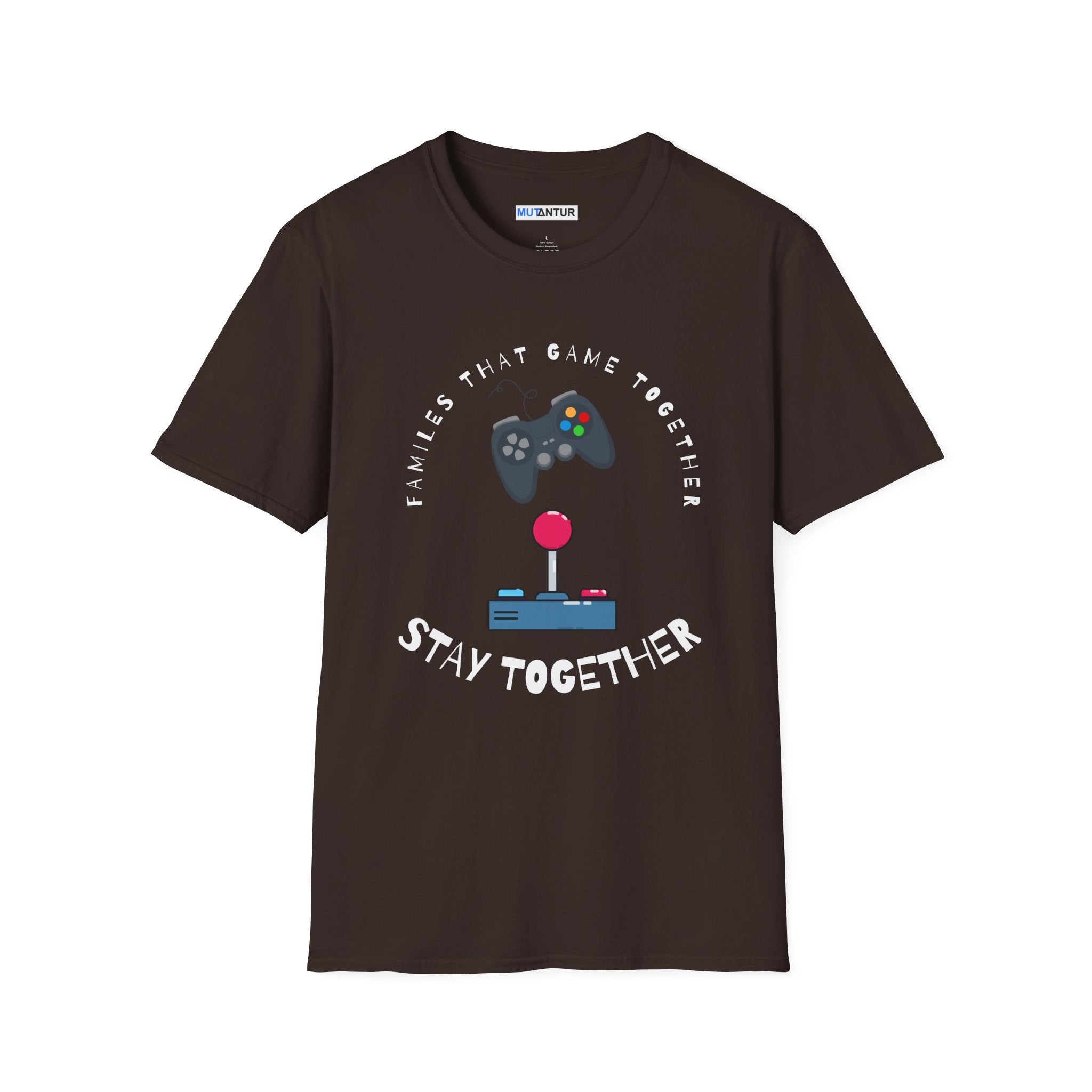 Family That Game Together Stay Together, Gamer Retro Controller Tee - Mutantur Labs LLC