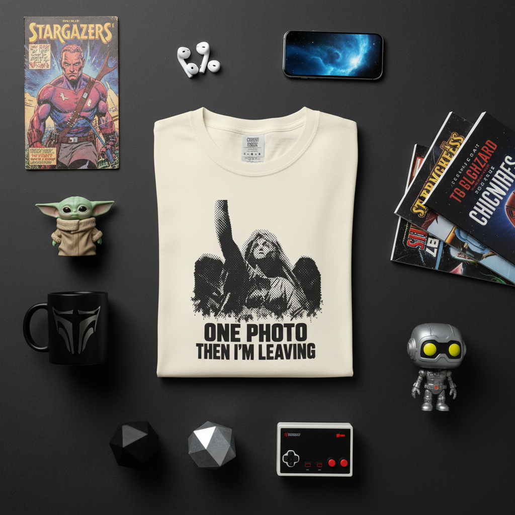 One Photo Then I'm Leaving funny Gen X Comfort Colors t-shirt product photo
