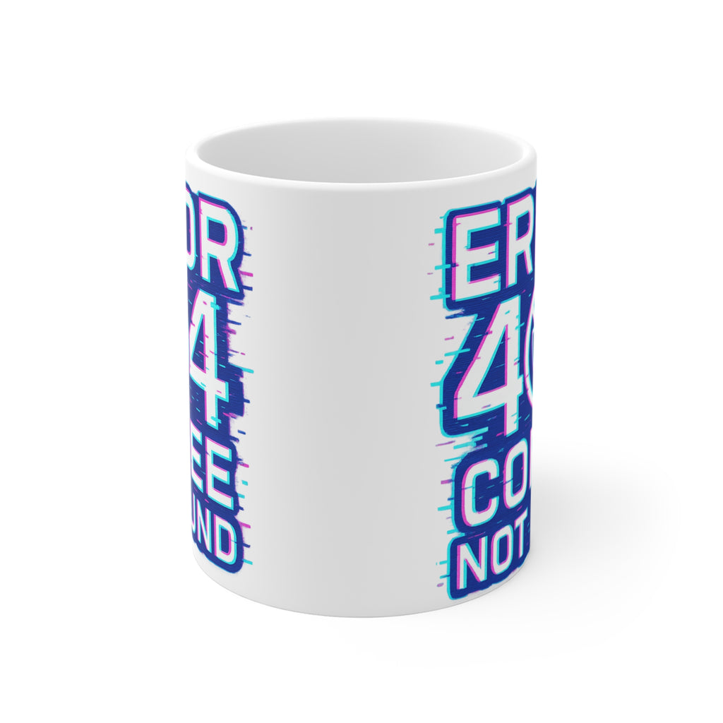 Error 404 Coffee Not Found Mug | Funny Tech Coffee Cup - Mutantur Labs LLC