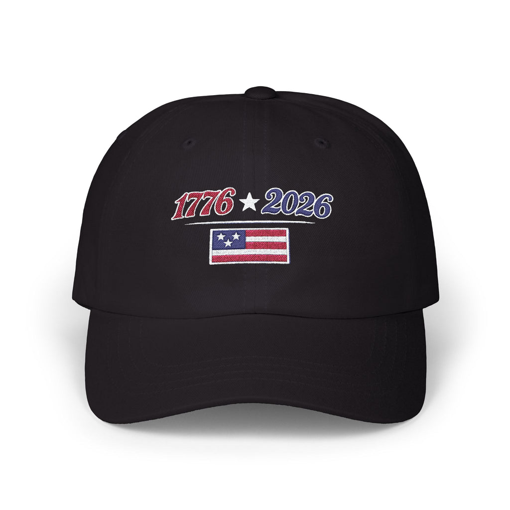1776 2026 Flag Dad Cap Embroidered Patriotic Birthday Baseball Hat - Mutantur Labs LLC